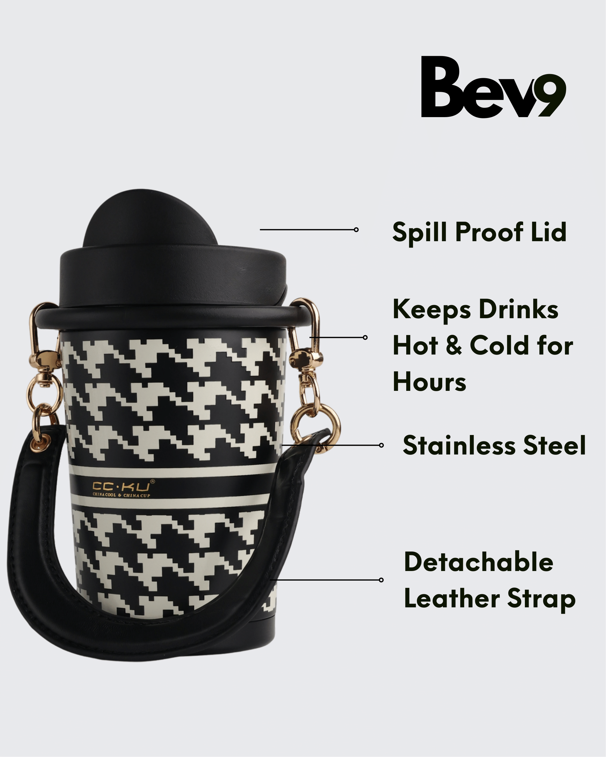 CC.KU Thermo Coffee Mug (Black) by Bev9