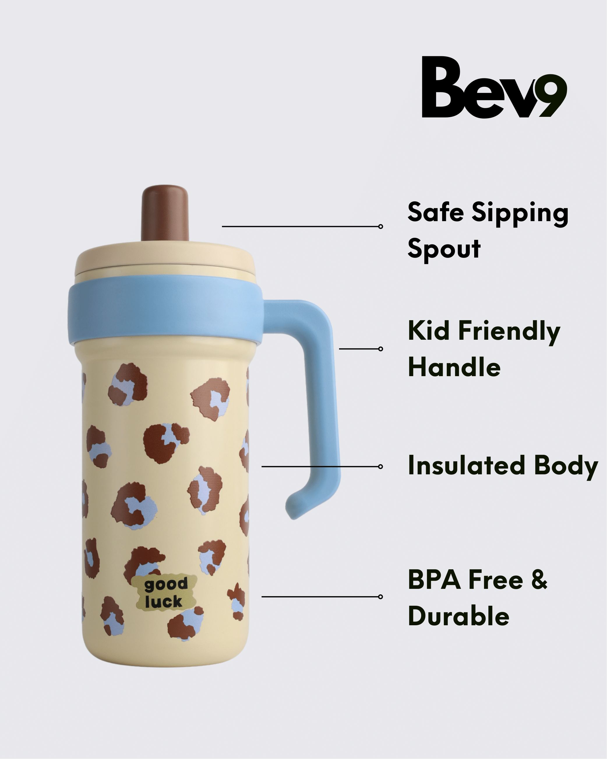 C-MATE 316 Stainless Steel Coffee Mug Tumbler (Beige & Brown) By Bev9