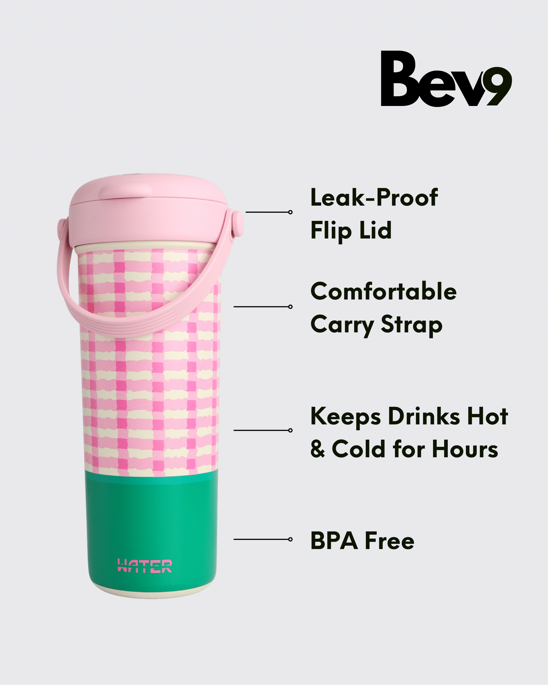 Plaid Pattern Printing Vacuum Elegent & Durable (Green) By Bev9