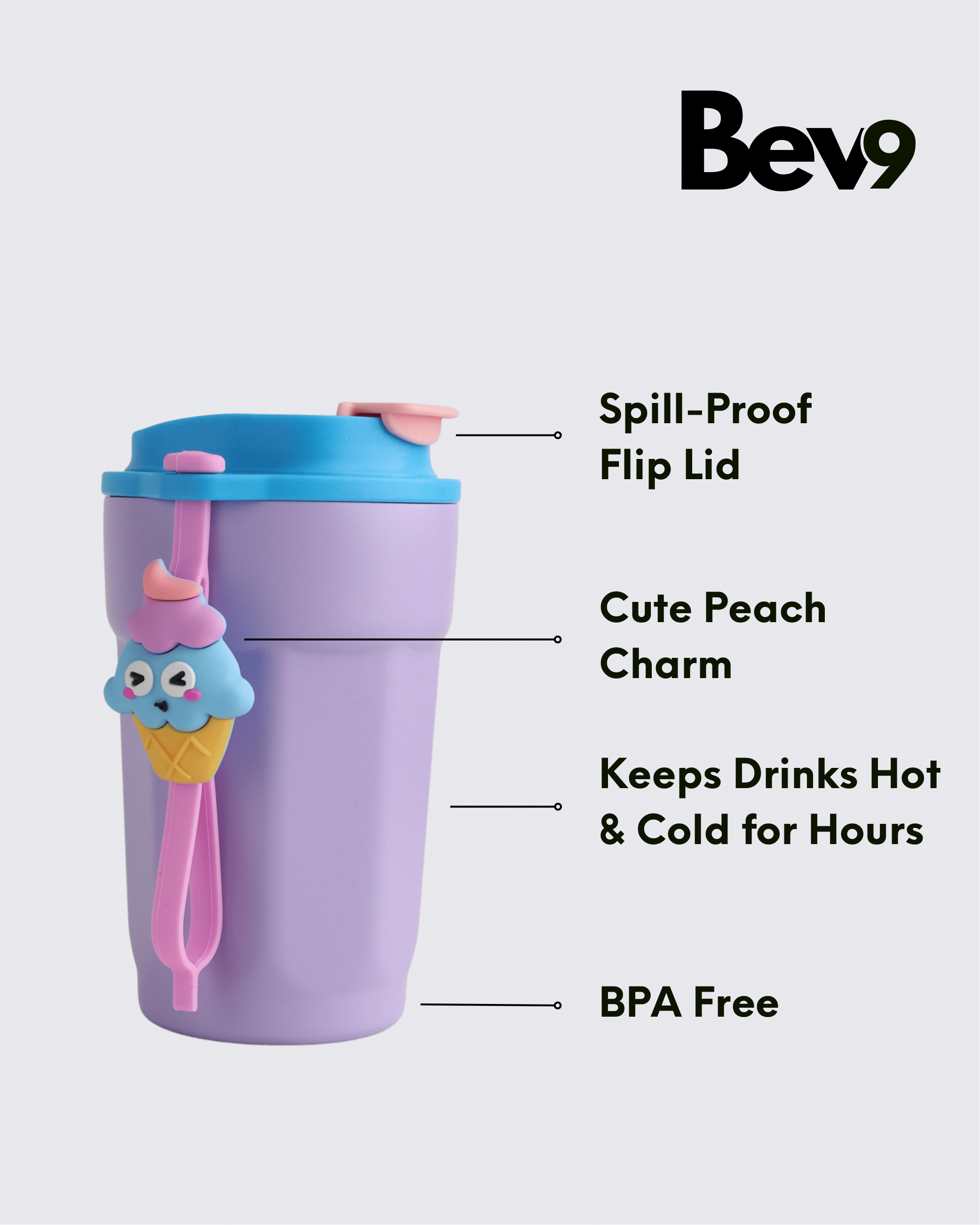 Berry Buddy Coffee Mug & Sipper (Pink) By Bev9