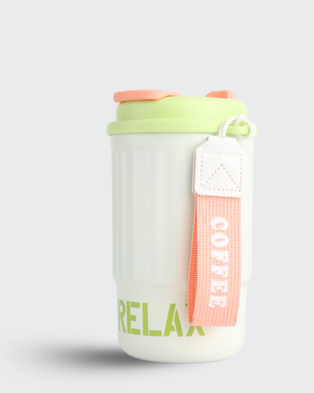 High-Value 316 Stainless Steel Thermos Cup (Green & white) By Bev9