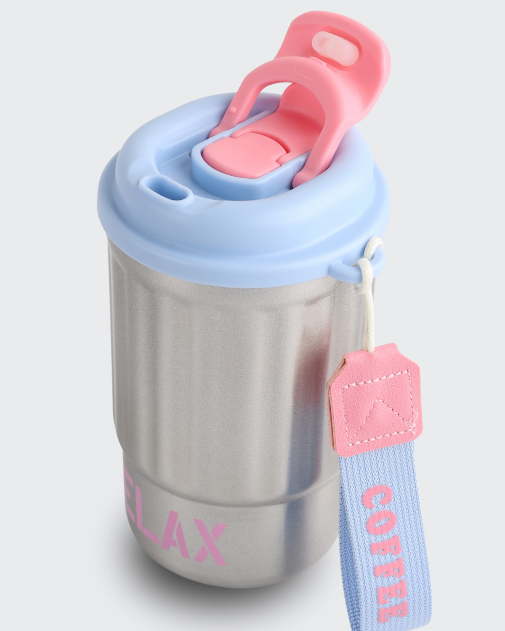 High-Value 316 Stainless Steel Thermos Cup (Blue & silver) By Bev9