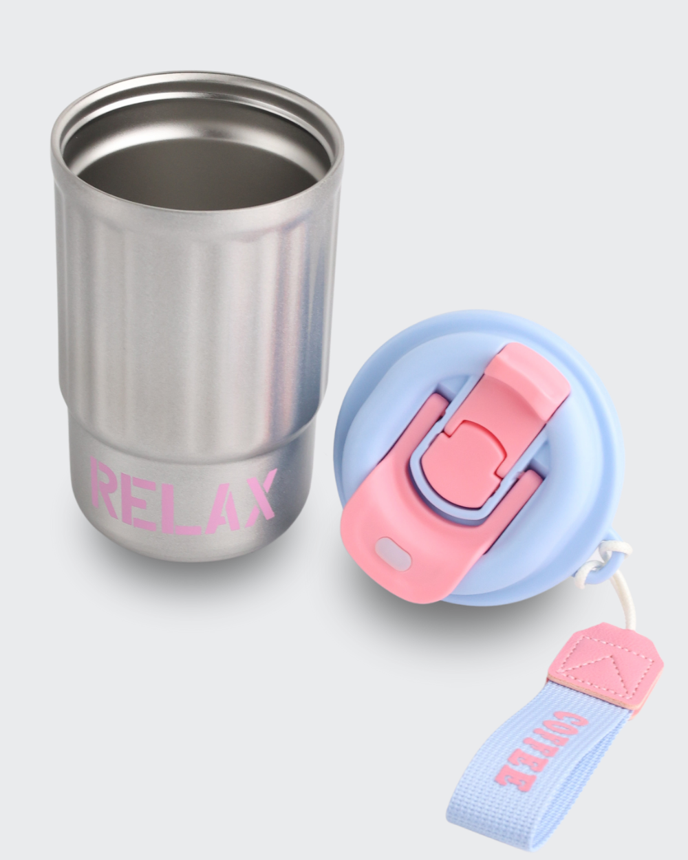 High-Value 316 Stainless Steel Thermos Cup (Blue & silver) By Bev9