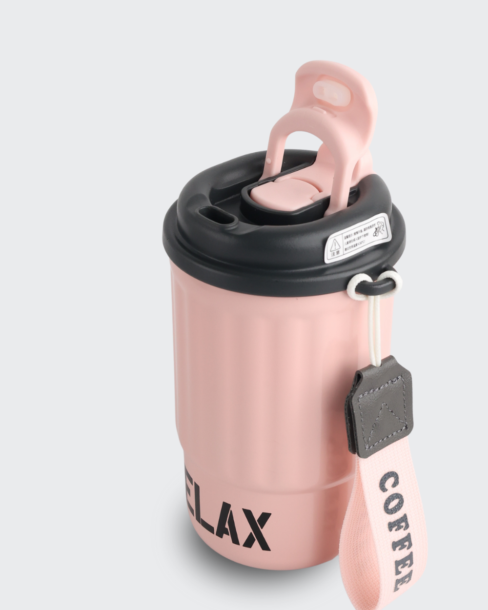 High-Value 316 Stainless Steel Thermos Cup (Black & Pink) By Bev9