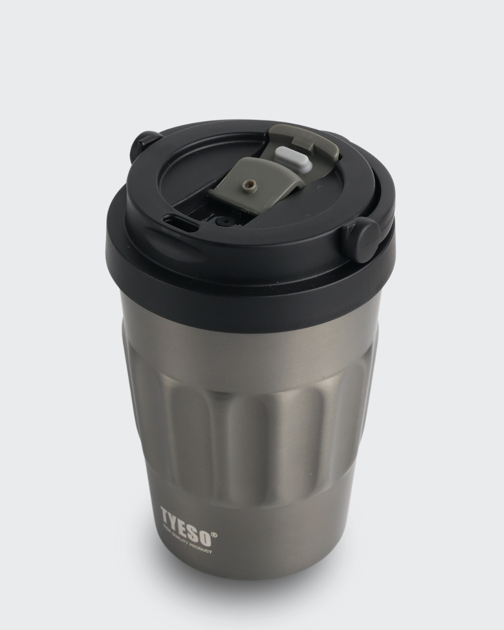 TYESO Insuleted Vaccum Sipper and Travel Coffee Mug (Gray) By Bev9