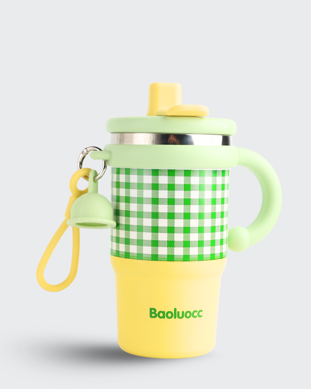 Baoluocc Coffee Insulated Cup Stainless Steel (Yellow & Green) By Bev9