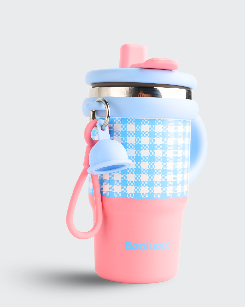 Baoluocc Coffee Insulated Cup Stainless Steel (Pink & Blue) By Bev9