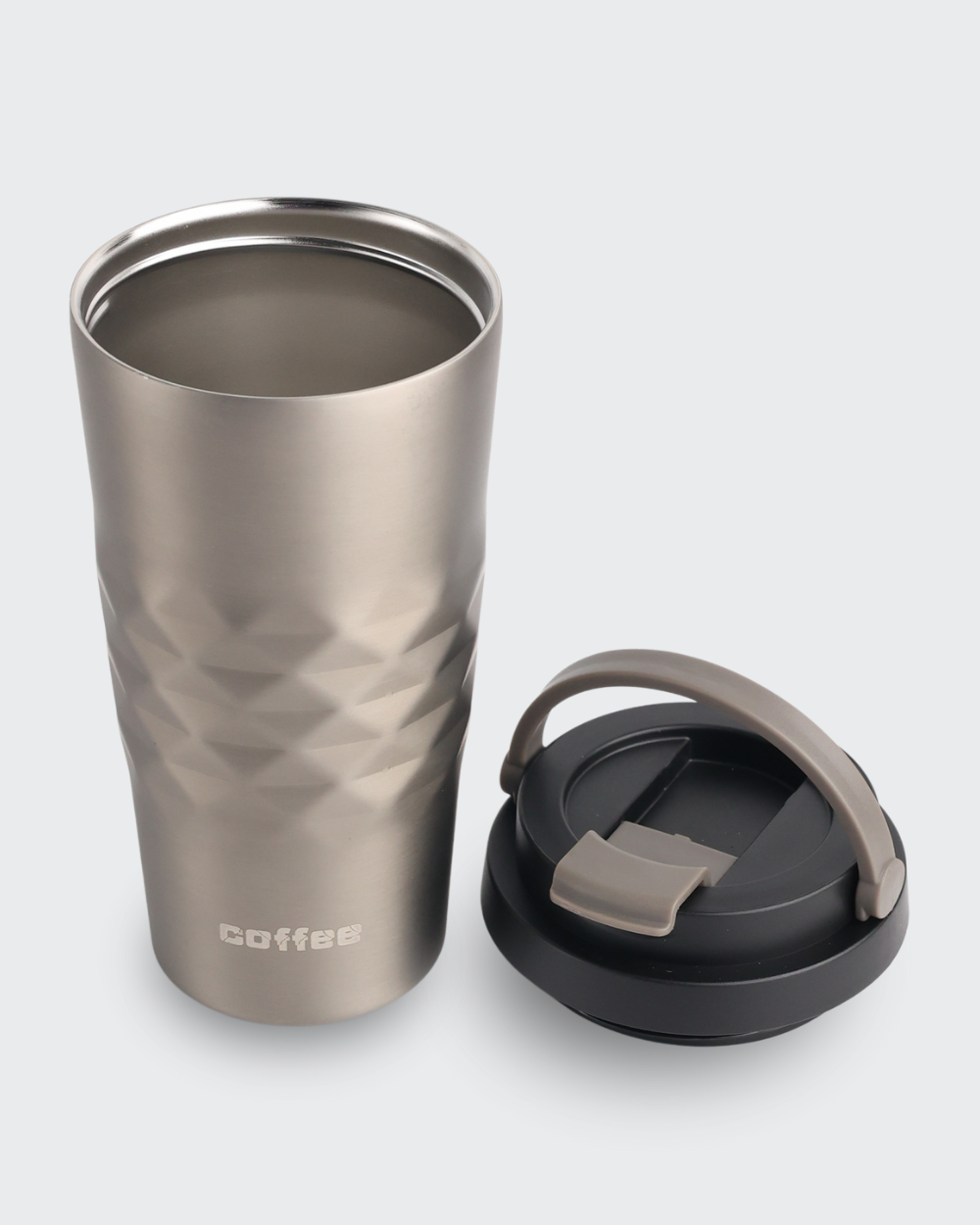 Disoza 17 Oz Travel Coffee Mug (Gray) By Bev9