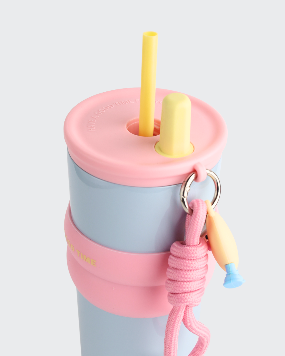 Generic Portable Insulated Tumbler Coffee Cup (Blue & Pink) By Bev9