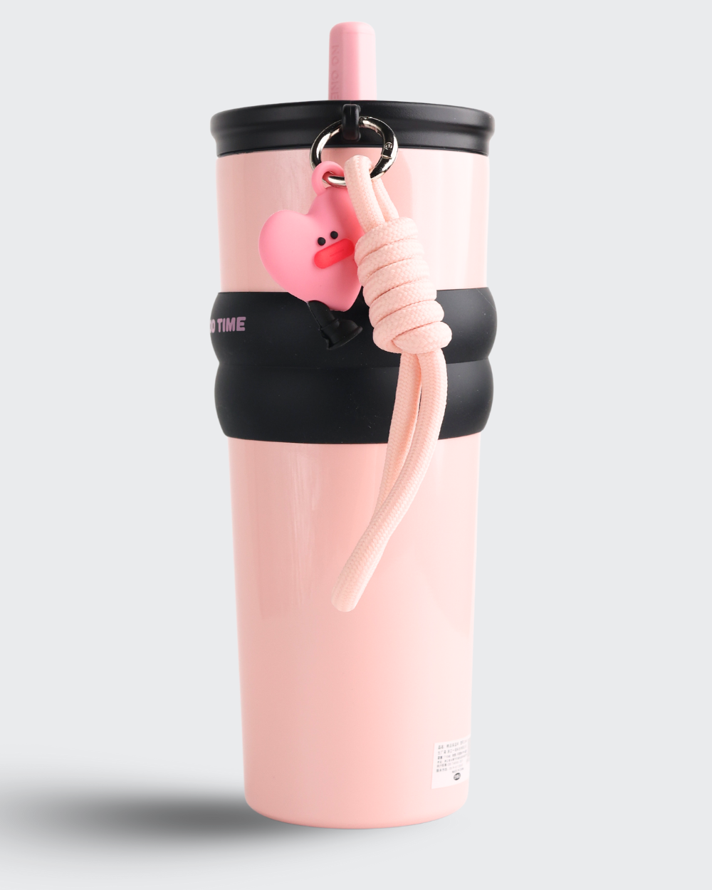 Generic Portable Insulated Tumbler Coffee Cup (Pink & Black) By Bev9