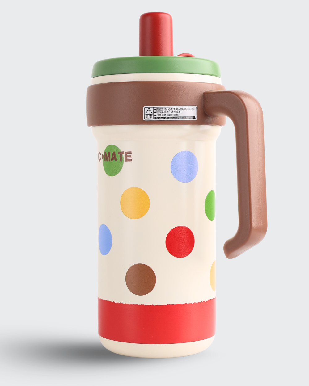 C-MATE 316 Stainless Steel Coffee Mug Tumbler (Beige & Brown) By Bev9