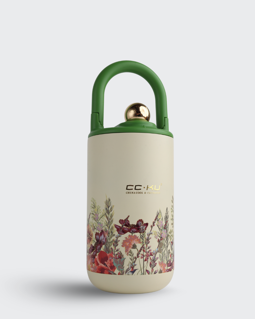 CC.KU Retro Thermos Cup (Green) by Bev9