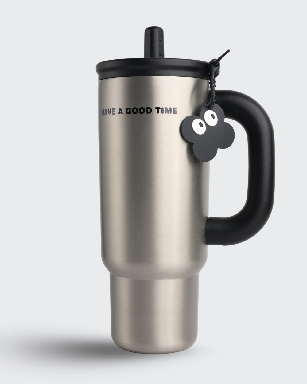 Tumbler with Handle Insulated Thermal Water Bottle (Silver) By Bev9