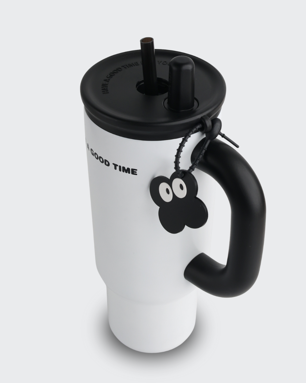 Tumbler with Handle Insulated Thermal Water Bottle (white) By Bev9