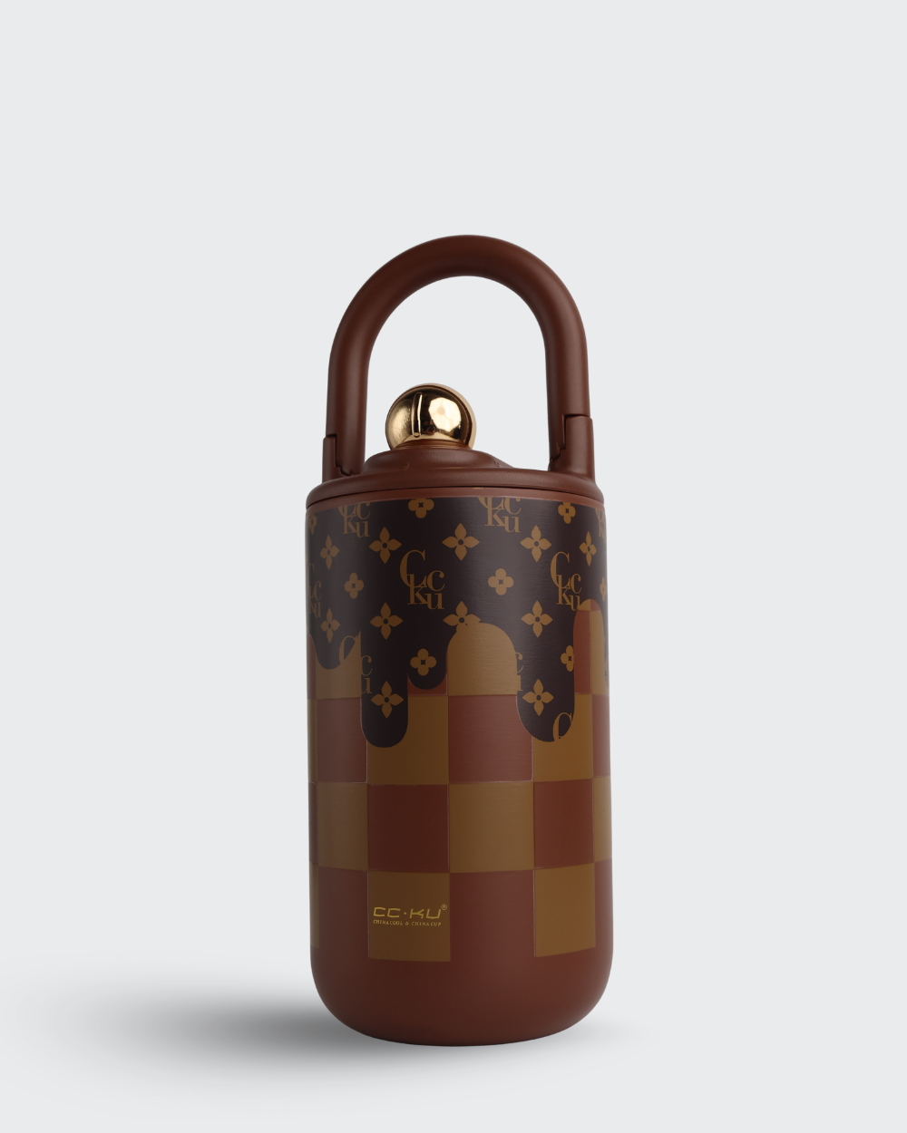 CC.KU Retro Thermos Cup (Brown) by Bev9