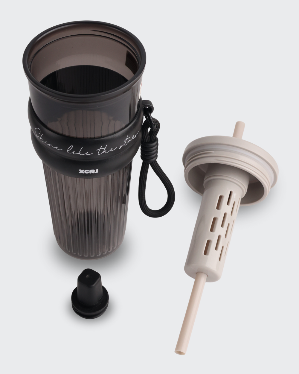 XCRJ Tritan Outdoor Portable Straw Cup (Black) By Bev9
