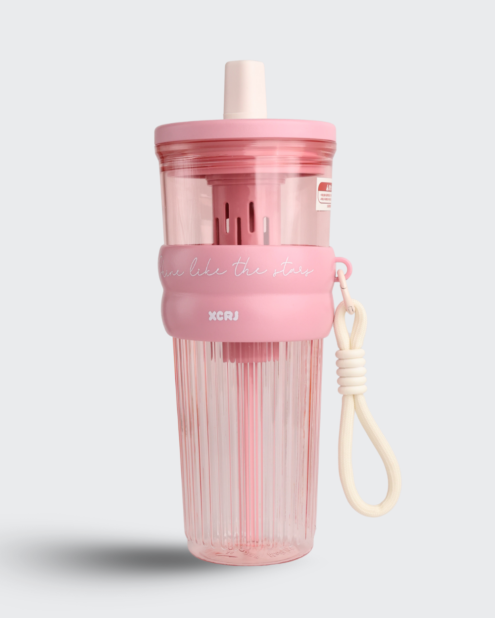 XCRJ Tritan Outdoor Portable Straw Cup (Pink) By Bev9