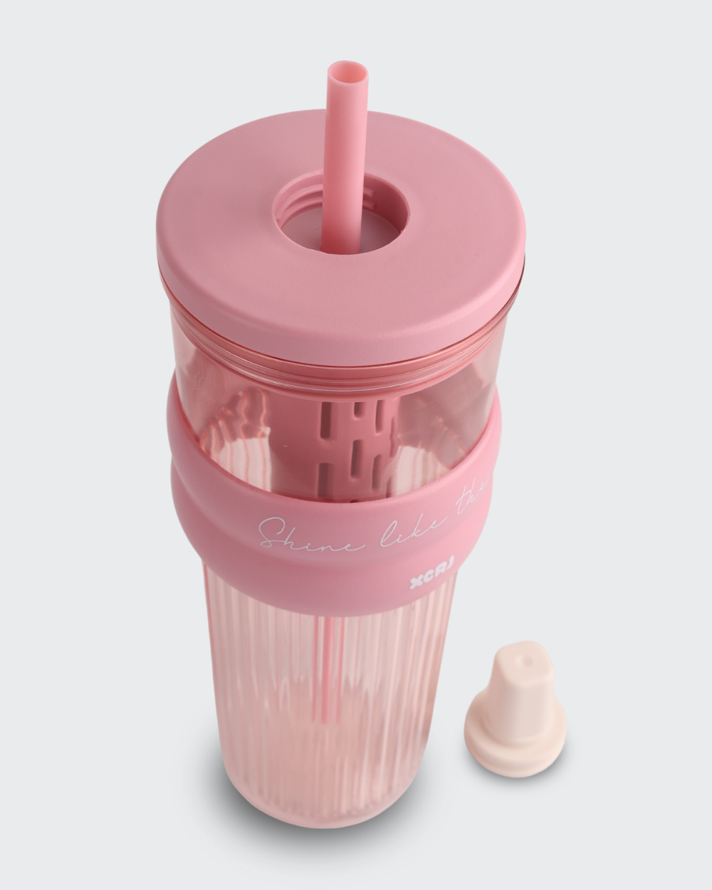XCRJ Tritan Outdoor Portable Straw Cup (Pink) By Bev9