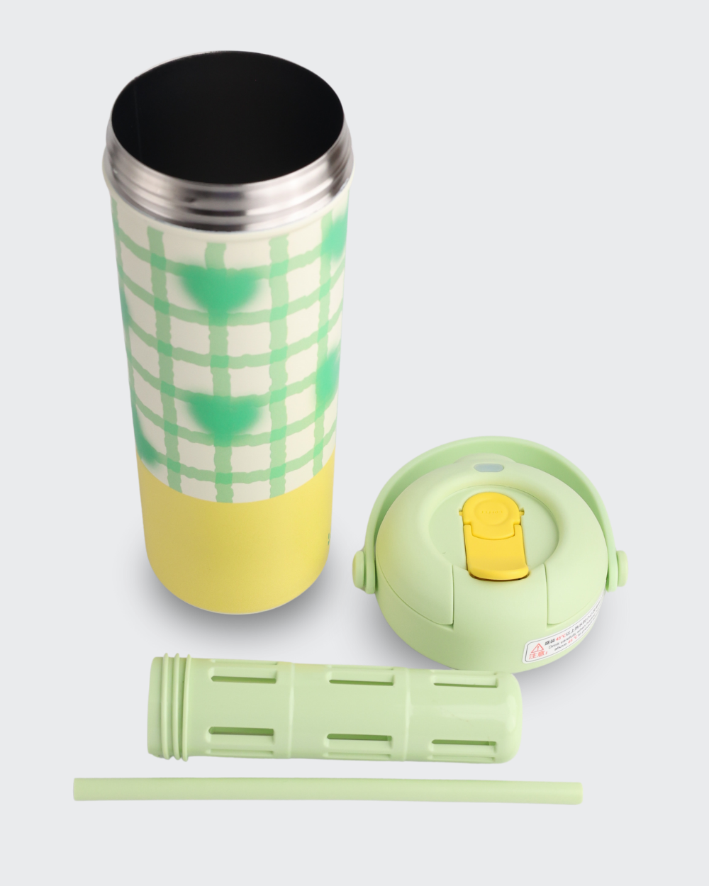 Plaid Pattern Printing Vacuum Elegent & Durable (Green) By Bev9