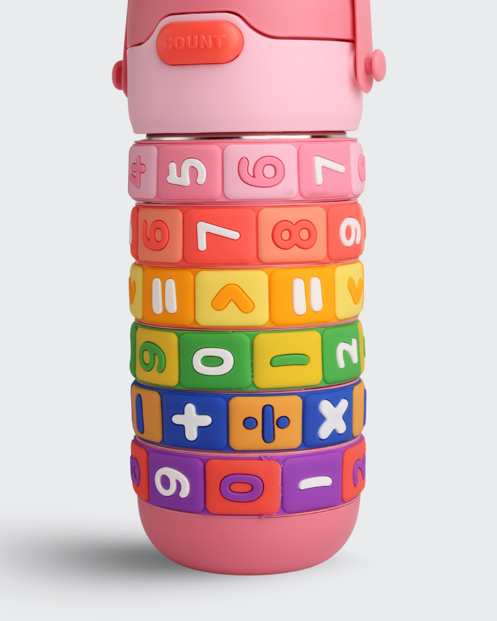 Drinkware For The Story Kids Fidget Math Water Bottle (Pink) By Bev9