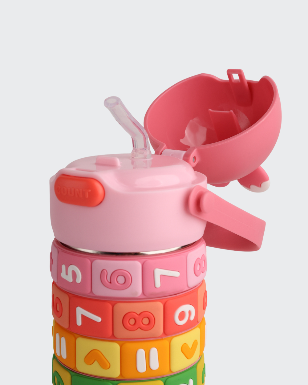 Drinkware For The Story Kids Fidget Math Water Bottle (Pink) By Bev9