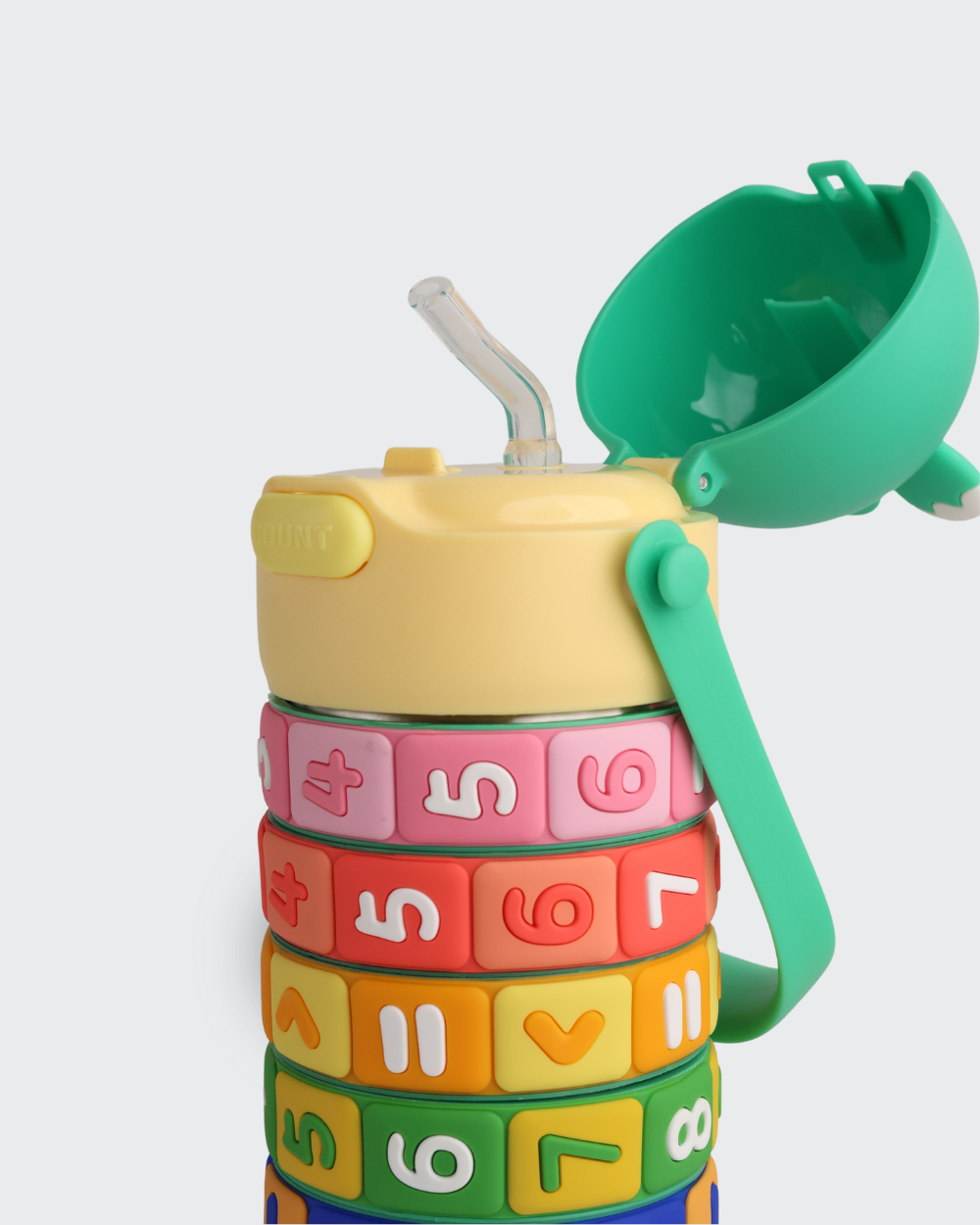 Drinkware For The Story Kids Fidget Math Water Bottle (Green) By Bev9