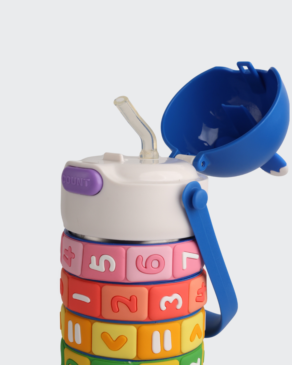 Drinkware For The Story Kids Fidget Math Water Bottle (Blue) By Bev9