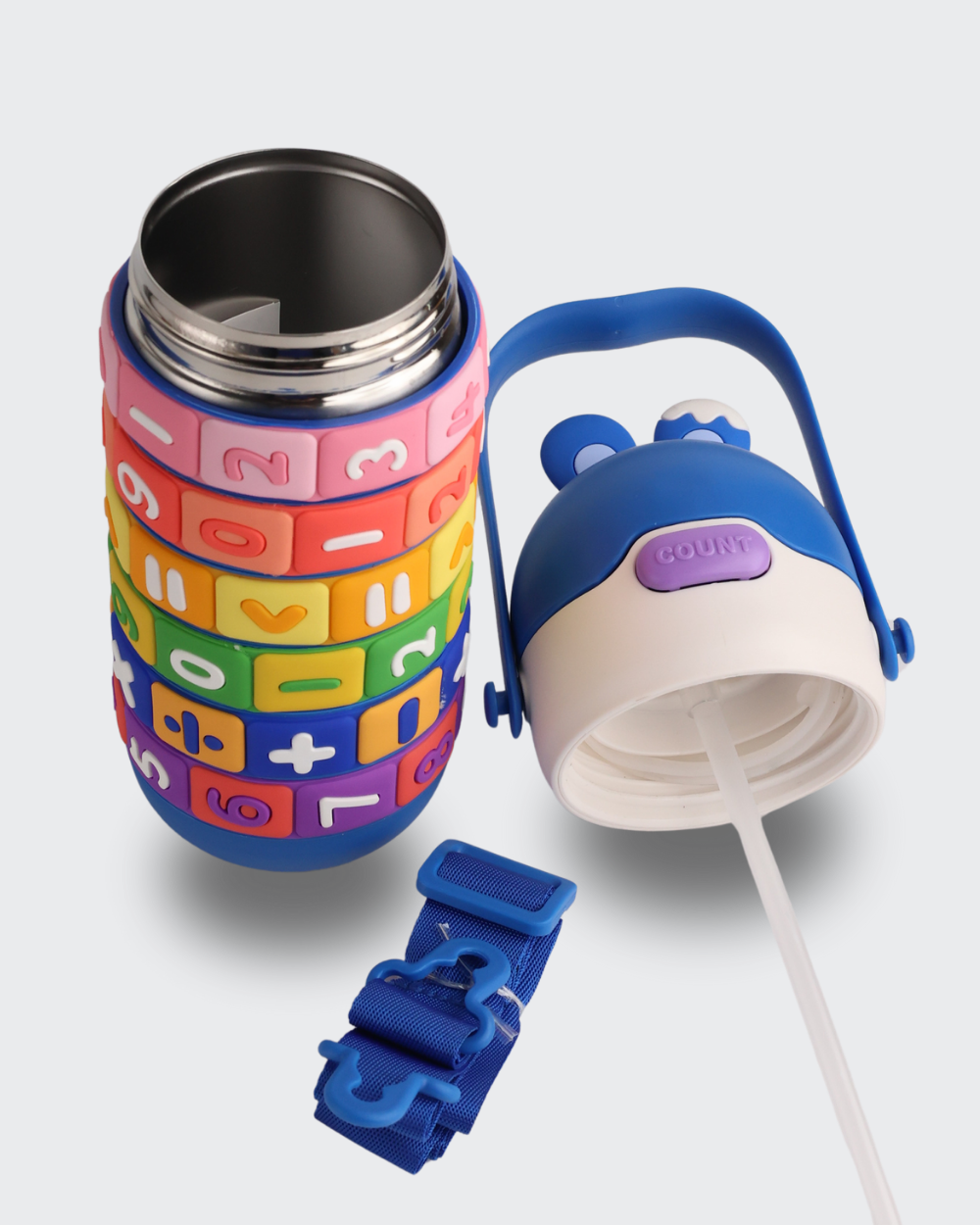 Drinkware For The Story Kids Fidget Math Water Bottle (Blue) By Bev9