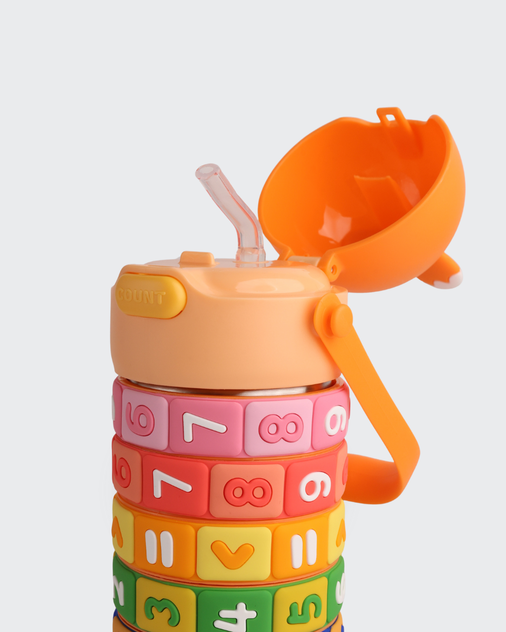 Drinkware For The Story Kids Fidget Math Water Bottle (Orange) By Bev9