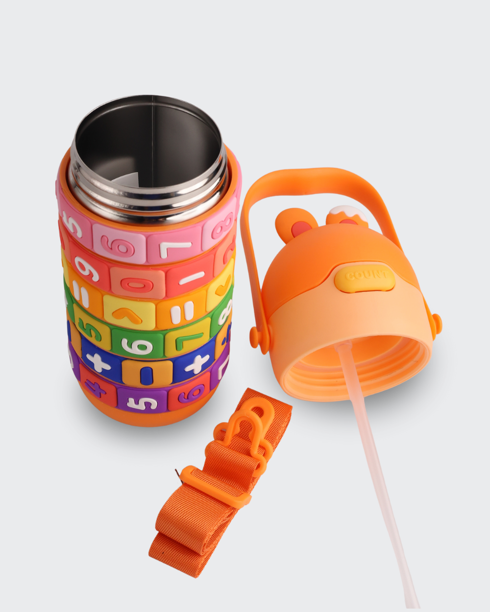 Drinkware For The Story Kids Fidget Math Water Bottle (Orange) By Bev9