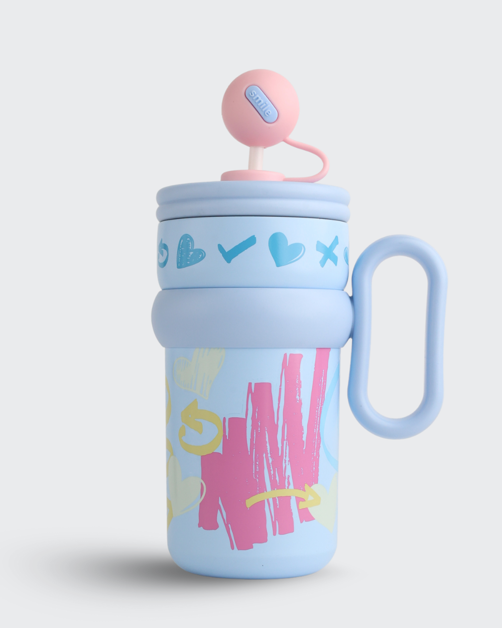 UJEAVETTE Stainless Steel Insulated Tumbler (BLUE & Pink) By Bev9