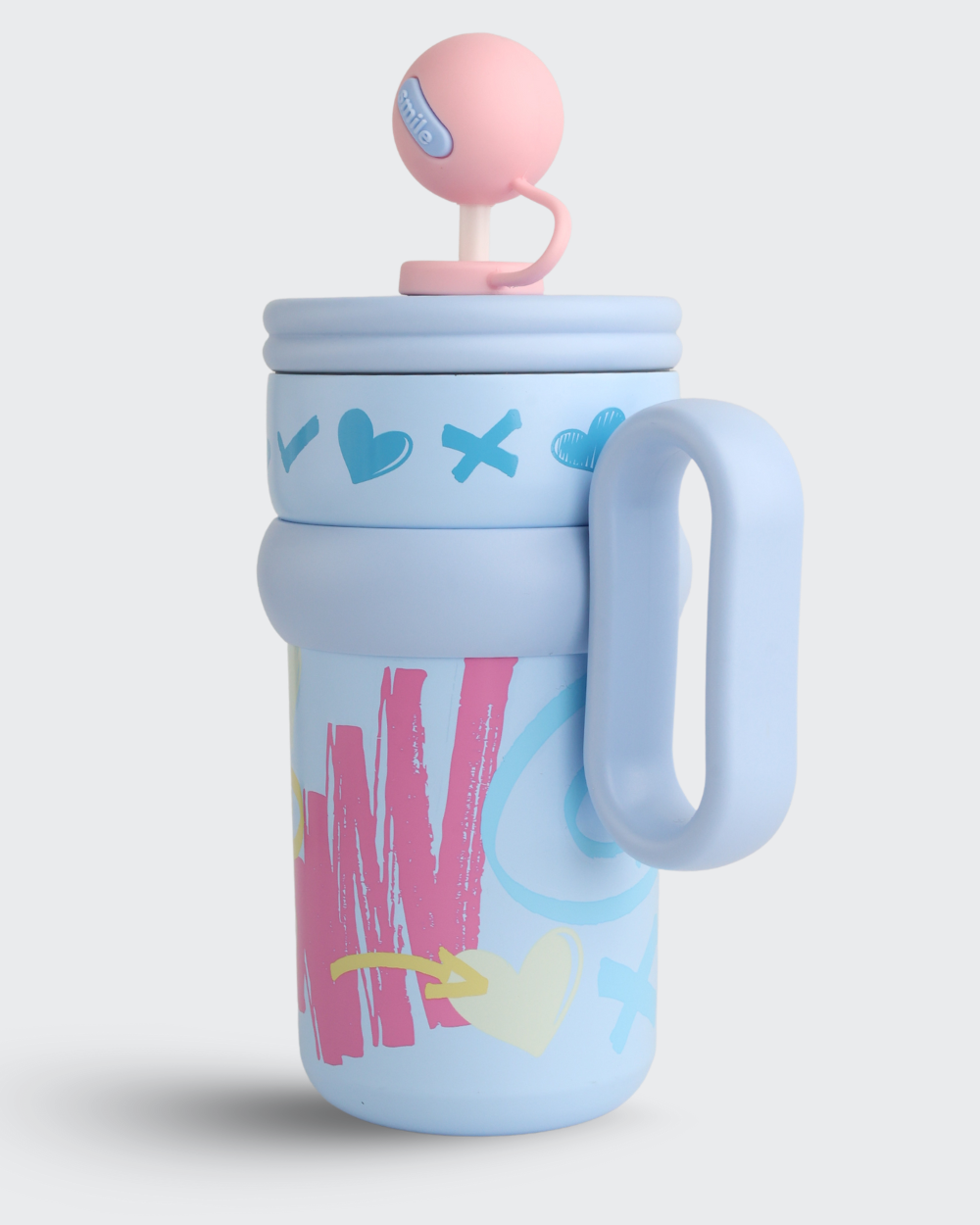 UJEAVETTE Stainless Steel Insulated Tumbler (BLUE & Pink) By Bev9