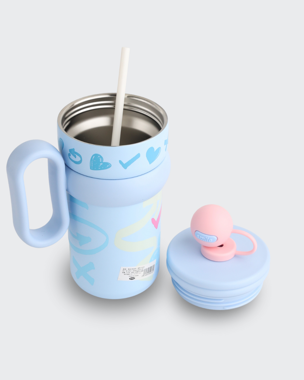 UJEAVETTE Stainless Steel Insulated Tumbler (BLUE & Pink) By Bev9