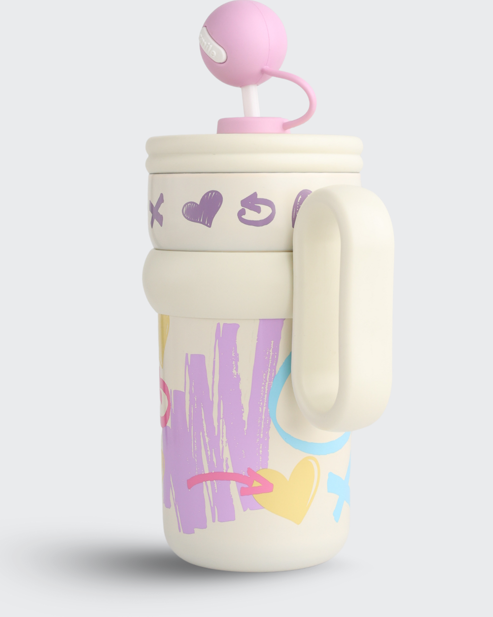 UJEAVETTE Stainless Steel Insulated Tumbler (Baige & Pink) By Bev9