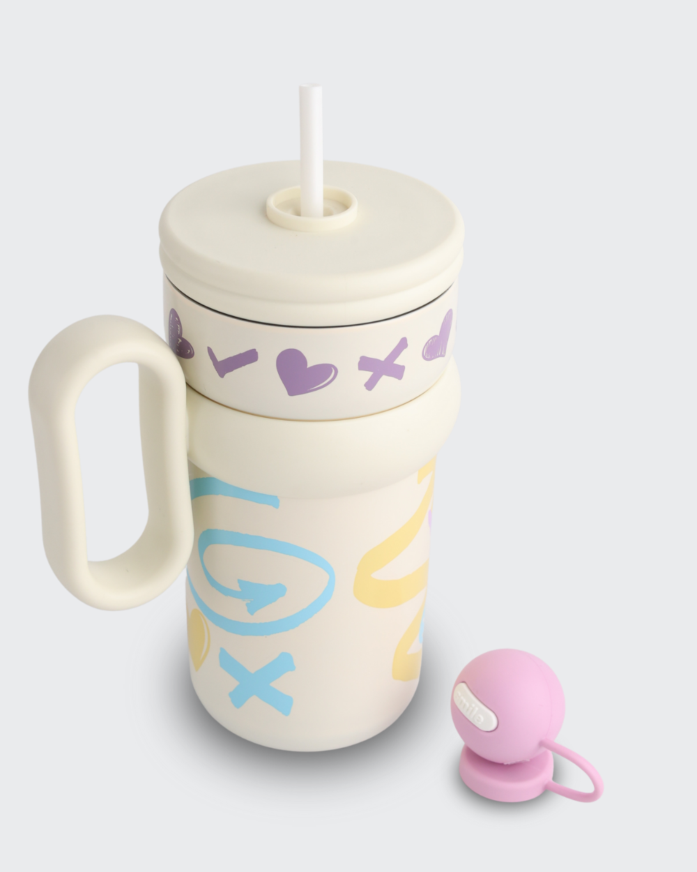 UJEAVETTE Stainless Steel Insulated Tumbler (Baige & Pink) By Bev9