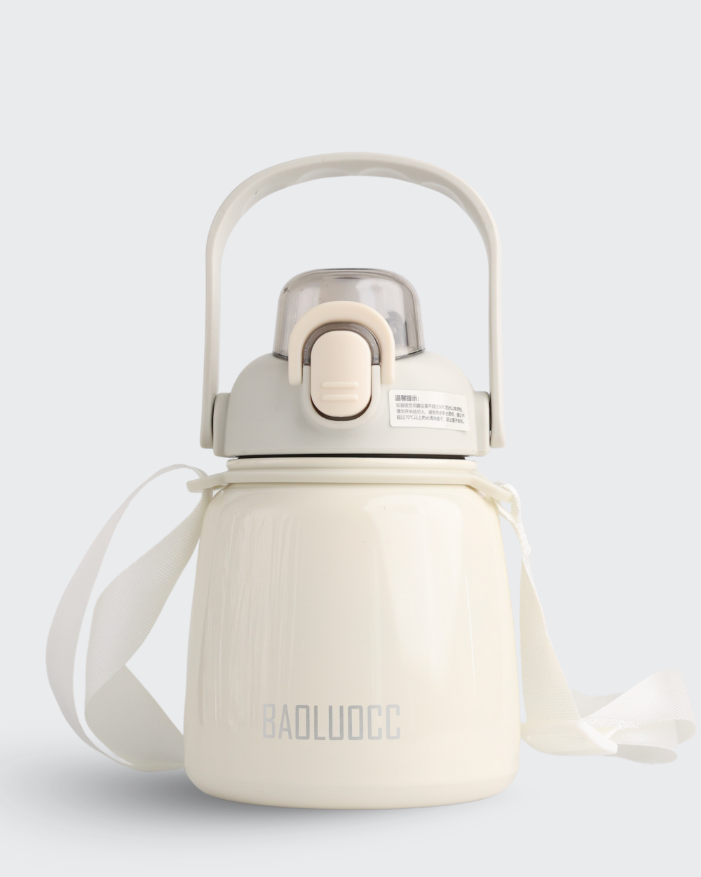 ZUCUR Glitz Big Belly Kawaii water Bottle (White) By Bev9