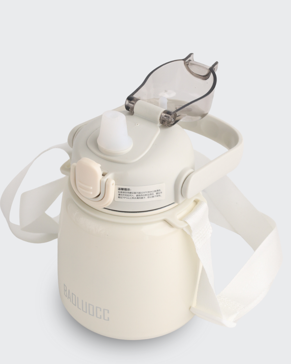 ZUCUR Glitz Big Belly Kawaii water Bottle (White) By Bev9