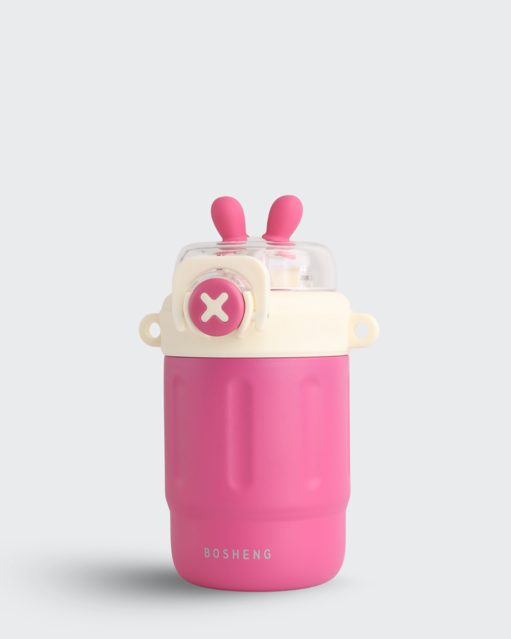 Bunny Magic Water Bottle Hot & Cold ( White & Pink) By Bev9