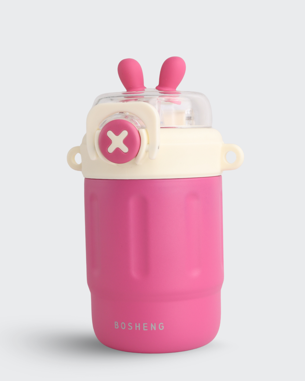 Bunny Magic Water Bottle Hot & Cold ( White & Pink) By Bev9