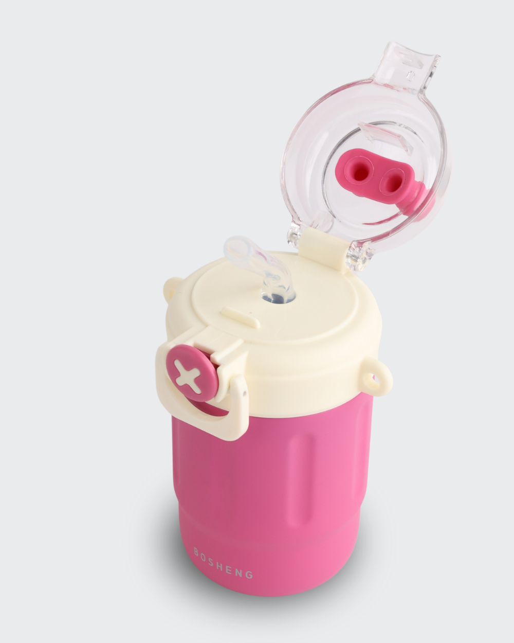 Bunny Magic Water Bottle Hot & Cold ( White & Pink) By Bev9