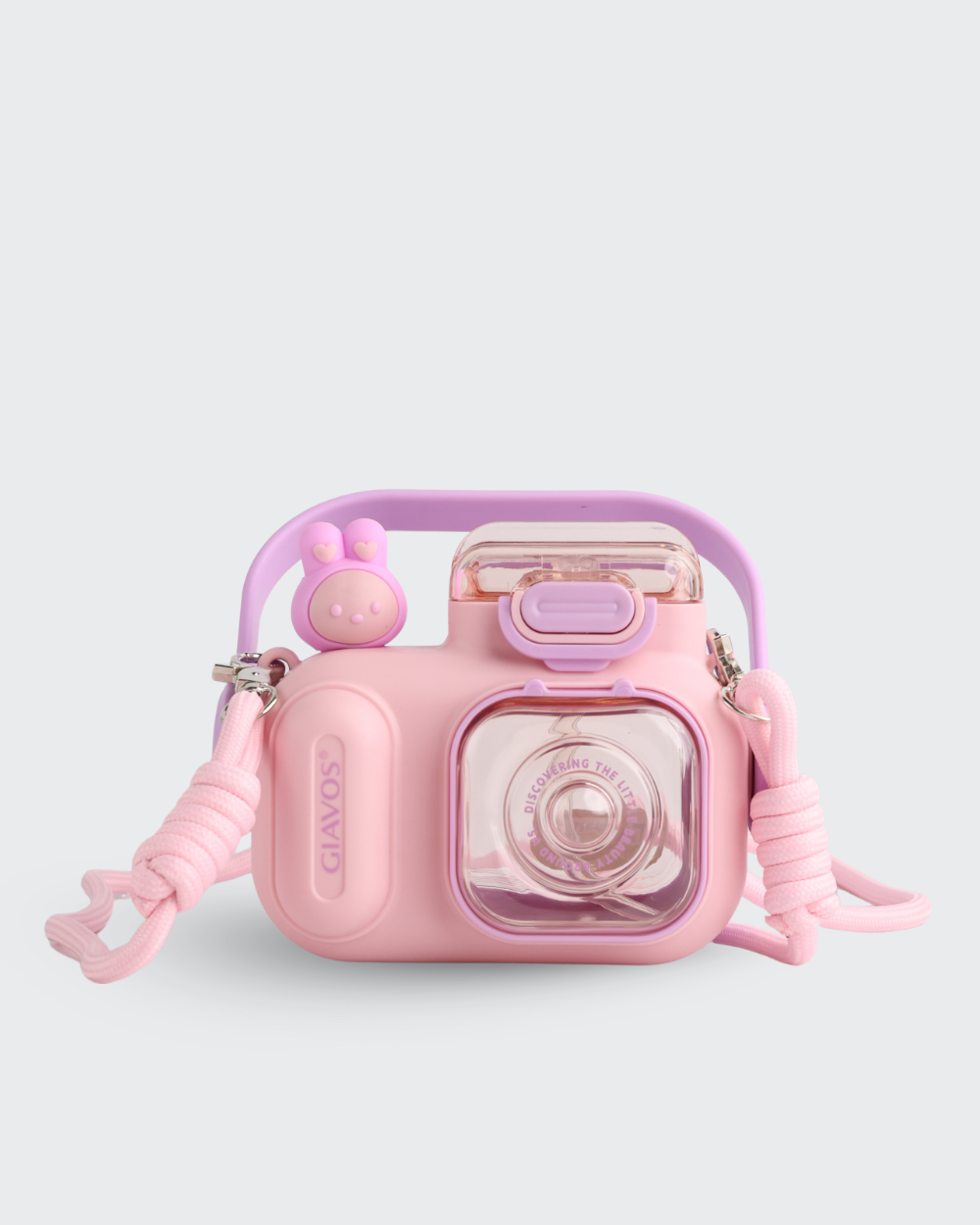 Cool GIAVOS Camera Kid Water Bottle (Pink) By Bev9