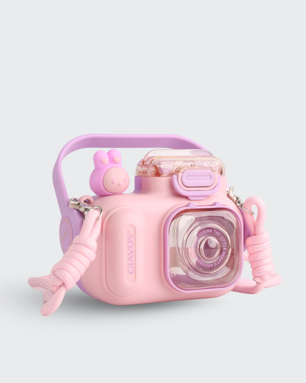 Cool GIAVOS Camera Kid Water Bottle (Pink) By Bev9