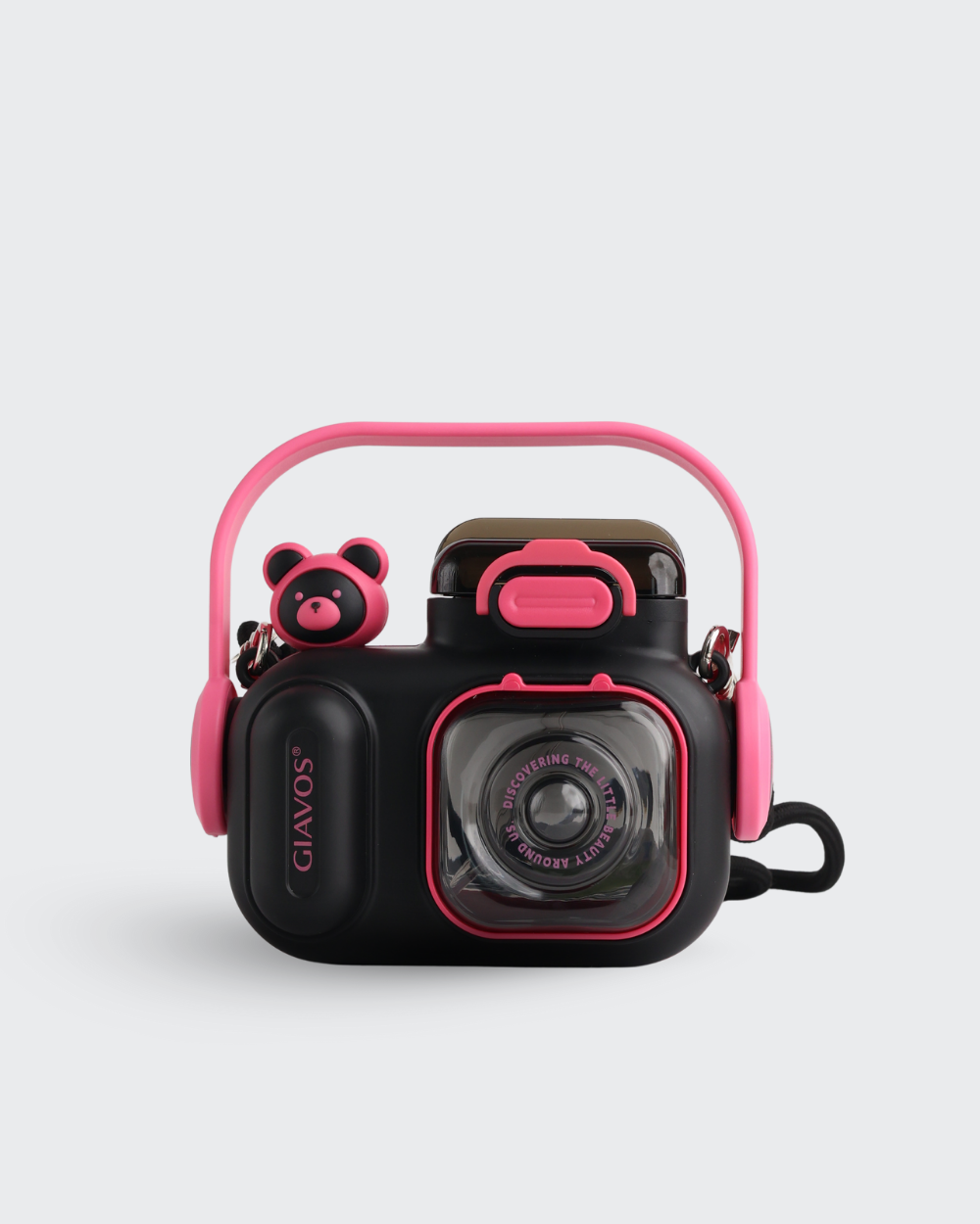 Cool GIAVOS Camera Kid Water Bottle (Black) By Bev9