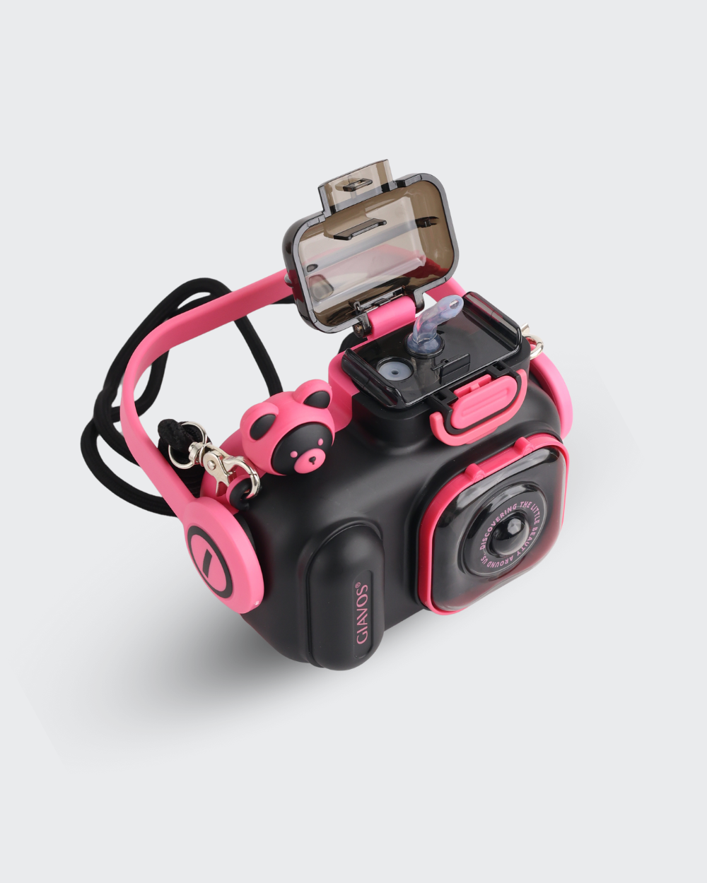 Cool GIAVOS Camera Kid Water Bottle (Black) By Bev9