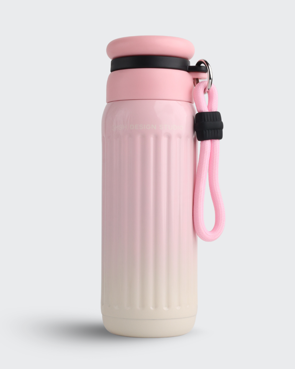 Gradient Stainless Steel water bottle (Pink & Black) By Bev9