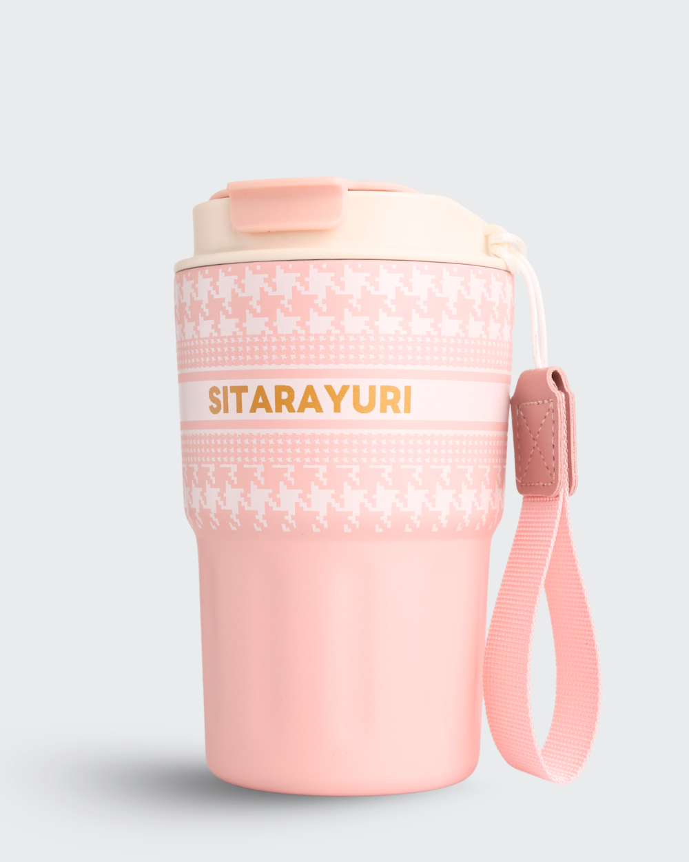 Sitarayuri Premium Stainless Steel Coffee Travel Mug (Pink) by Bev9