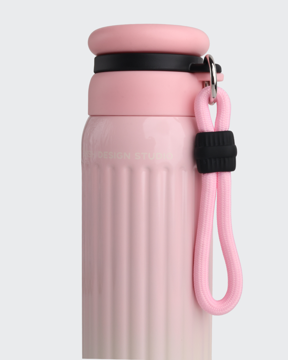Gradient Stainless Steel water bottle (Pink & Black) By Bev9