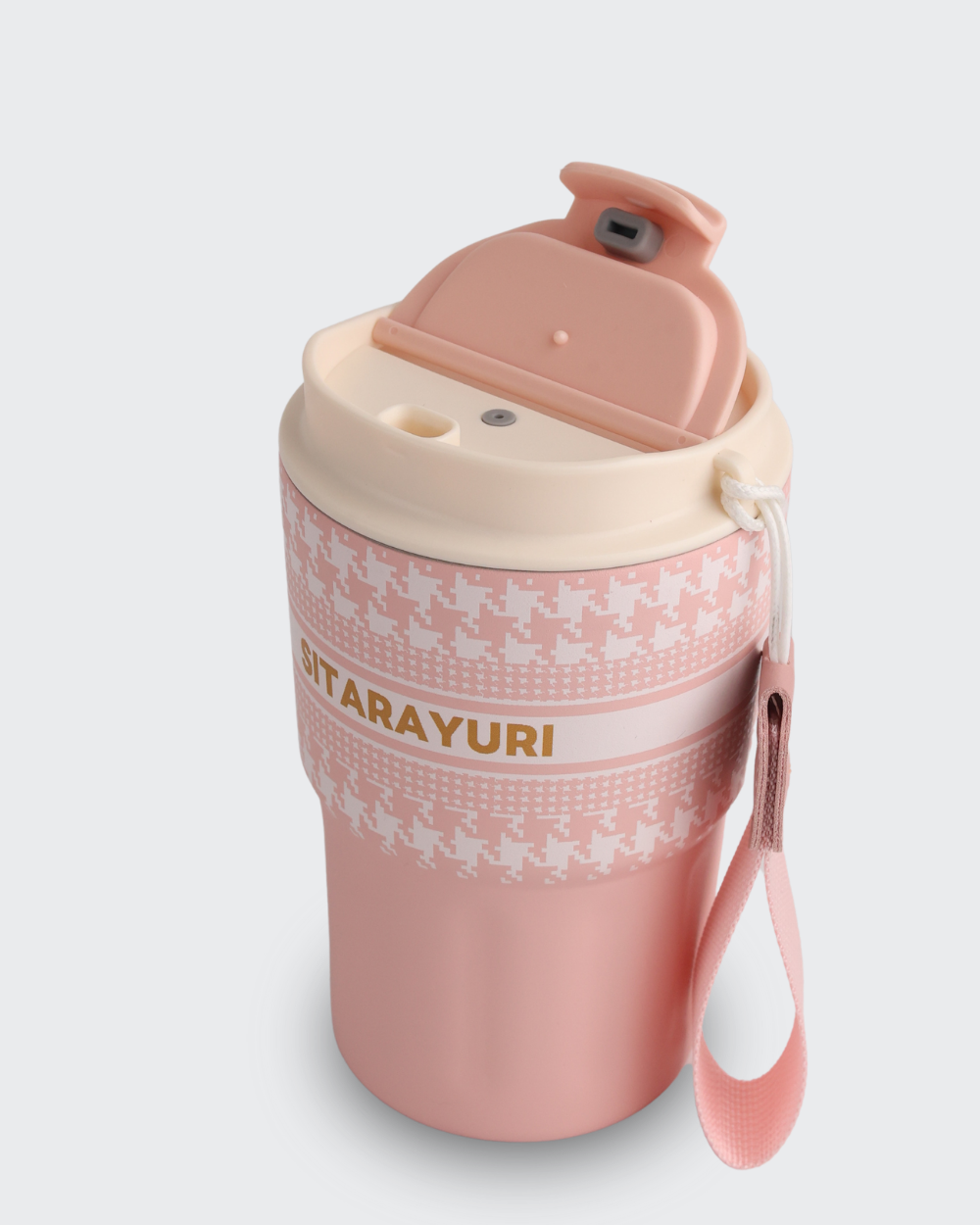 Sitarayuri Premium Stainless Steel Coffee Travel Mug (Pink) by Bev9