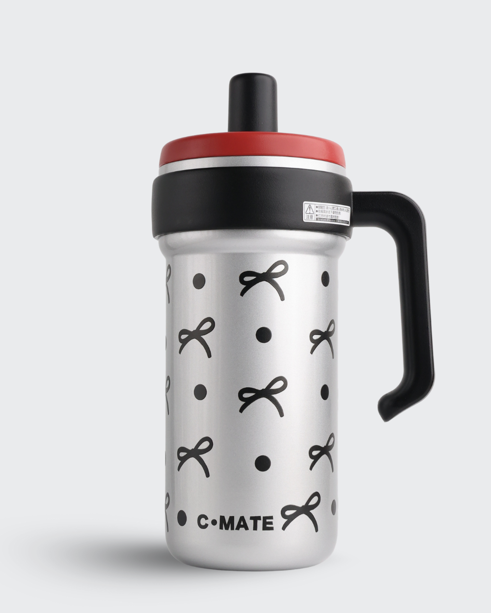 C-MATE 316 Stainless Steel Coffee Mug Tumbler (Gray & Black) By Bev9