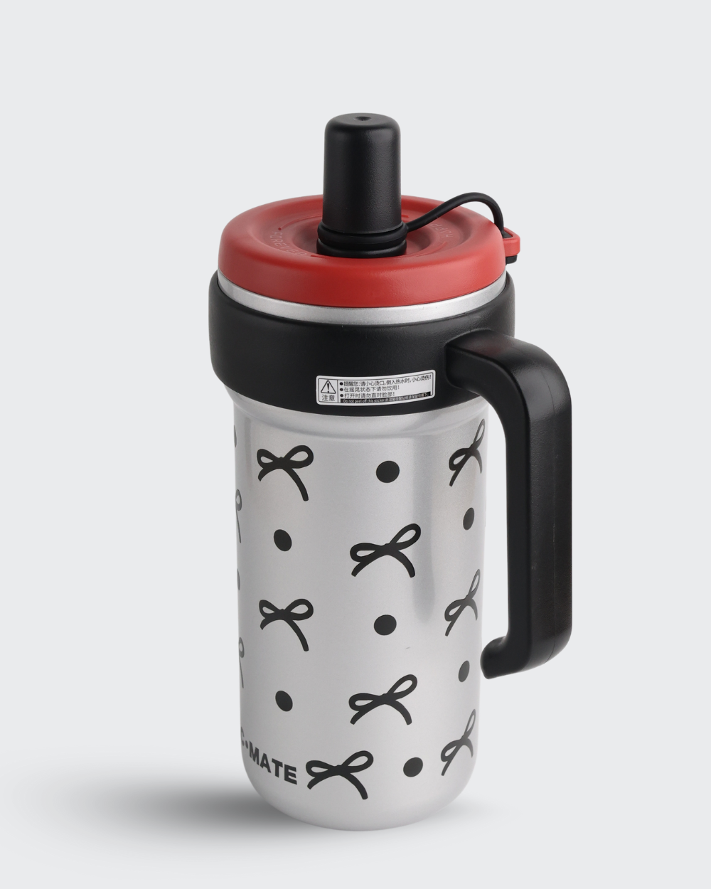 C-MATE 316 Stainless Steel Coffee Mug Tumbler (Gray & Black) By Bev9